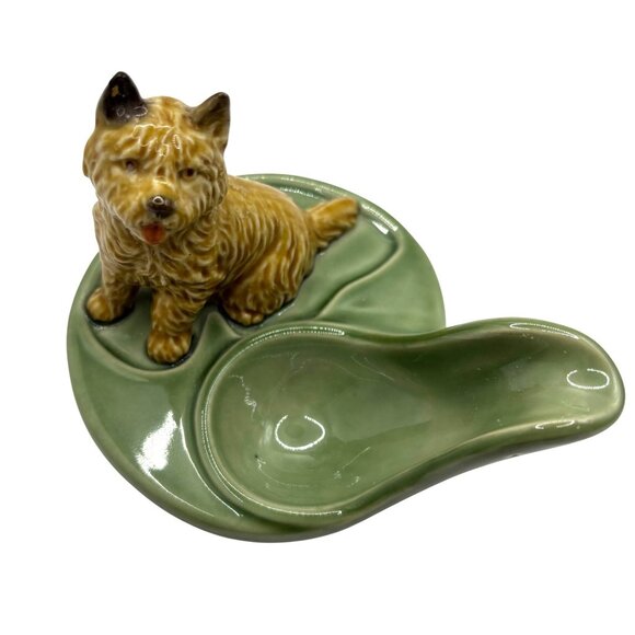 Vintage WADE England Cairn Terrier Porcelain Ornamental Pipe Rest - Picture 2 of 8